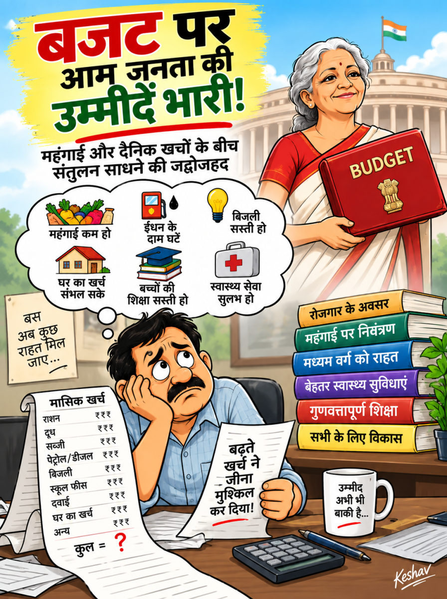 बजट पर आम जनता की उम्मीदें भारी!
